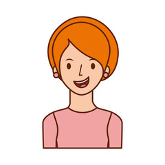 avatar woman portrait female person image vector illustration