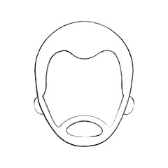 man avatar face male smiling image vector illustration