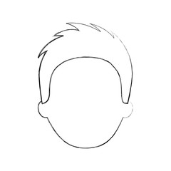 man avatar face male smiling image vector illustration