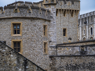 Fototapeta na wymiar The famous Tower of London - important landmark in the city