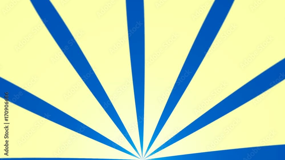 Poster abstract background with animation of sun beams. retro radial background. 3d rendering seamless loop
