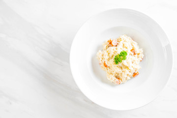 risotto with sausage