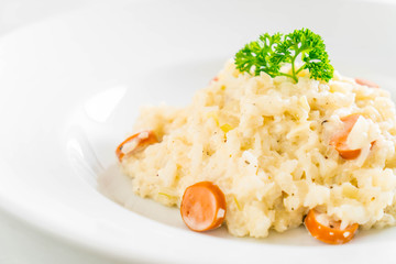 risotto with sausage