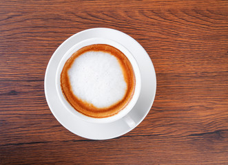 cup of cappuccino coffee