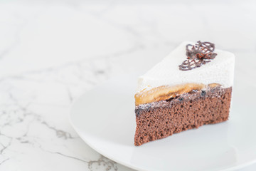 banoffee cake on plate