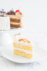 macadamia cake on plate