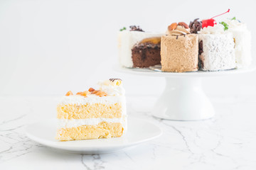macadamia cake on plate