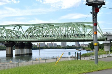荒川橋梁 湘南新宿ライン 浮間方面