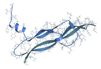 Endothelial growth factor A molecule, illustration