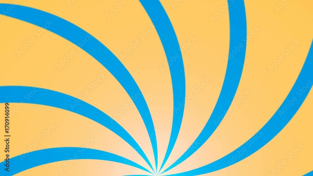 Poster abstract background with animation of sun beams. retro radial background. 3d rendering seamless loop