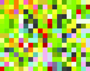 Colorful Abstract Pop colored Mosaic Background