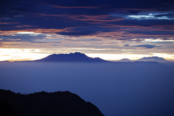 Sunrise over Mount. Bromo at Bromo tengger semeru national park, East Java, Indonesia