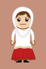 Angry Cartoon Punjabi Woman