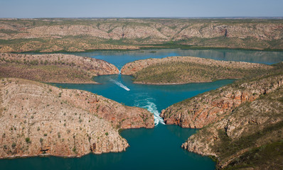 Horizontal Waterfall, Talbot Bay and McLarty Range