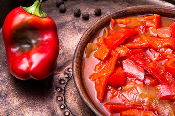 lecso classic dish of Hungarian cuisine
