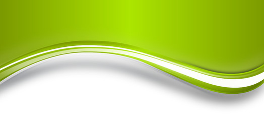 Welle Band Grün Hintergrund Wellen Banner 