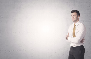 Elegant businessman with clear background