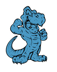 Cartoon Happy Dragon Character