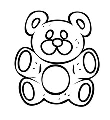 Teddy Bear Drawing Vector