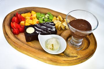 fondue plates service menu