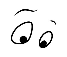 Surprised Cartoon Eyes Clipart