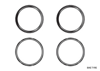 Bicycle tyre , Racing bike and mountain bike tires