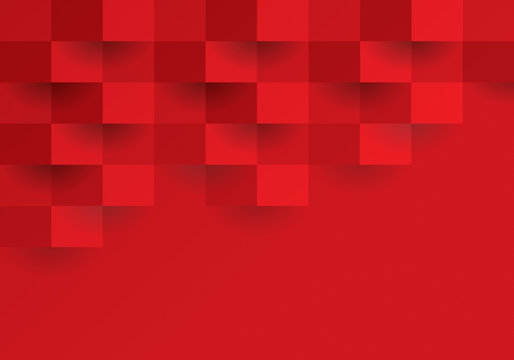 Red Geometric Background.