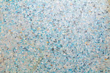 surface terrazzo floor blue old. small stone color old texture or marble background with copy space add text