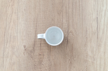 Coffee on wooden table