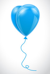 Blue latex Balloons Vector