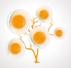 Eggs Tree Vector
