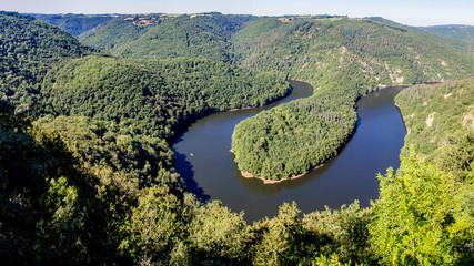 meander of the river Sioule in Auvergne