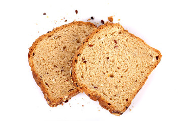 multi grain bread with slices