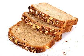 multi grain bread with slices