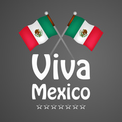 illustration of elements of Mexico Independence Day Background