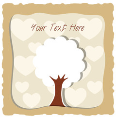 Tree Shape Banner Vector