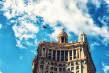 Helicopter over Chicago