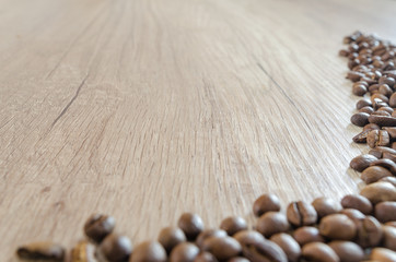 Coffee on wooden table