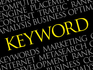 KEYWORD word cloud collage, business concept