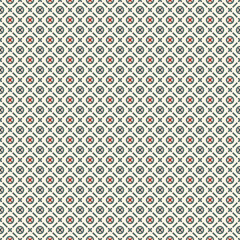 Minimalist abstract background. Simple modern print with crosses. Seamless pattern with geometric figures.