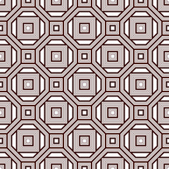 Repeated outline squares abstract background. Minimalist seamless surface pattern with geometric ornament.