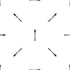 Lantern pattern seamless black