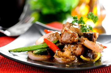 Beef stir fry