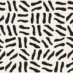 Seamless freehand pattern. Vector abstract rough lines background. Hand drawn strokes.