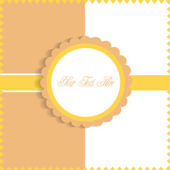 Vintage Circle Banner Vector