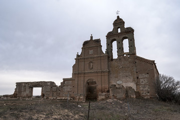 Destroyed church