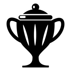 Ice hockey cup icon , simple style