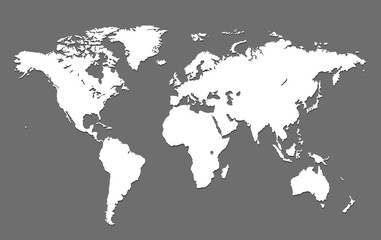 Fototapeta na wymiar World map. 