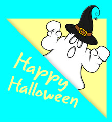 Happy Halloween - Cartoon Ghost