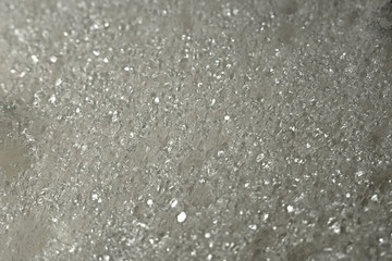 Texture Spray foam macro, structure in a cut